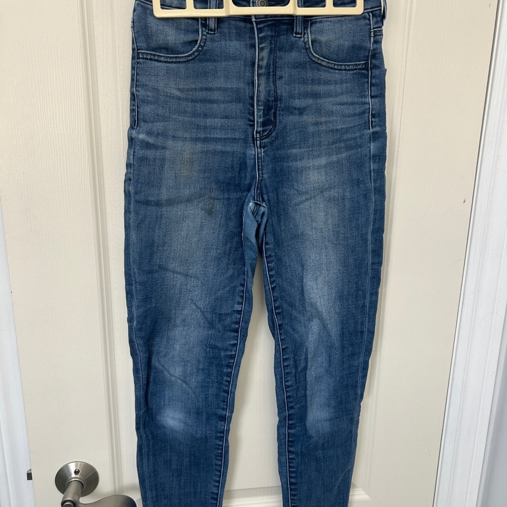American Eagle Outfitters Blue Skinny Jeans with Stretch